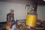 Tezpur - Religion  Priest worshipping a linga